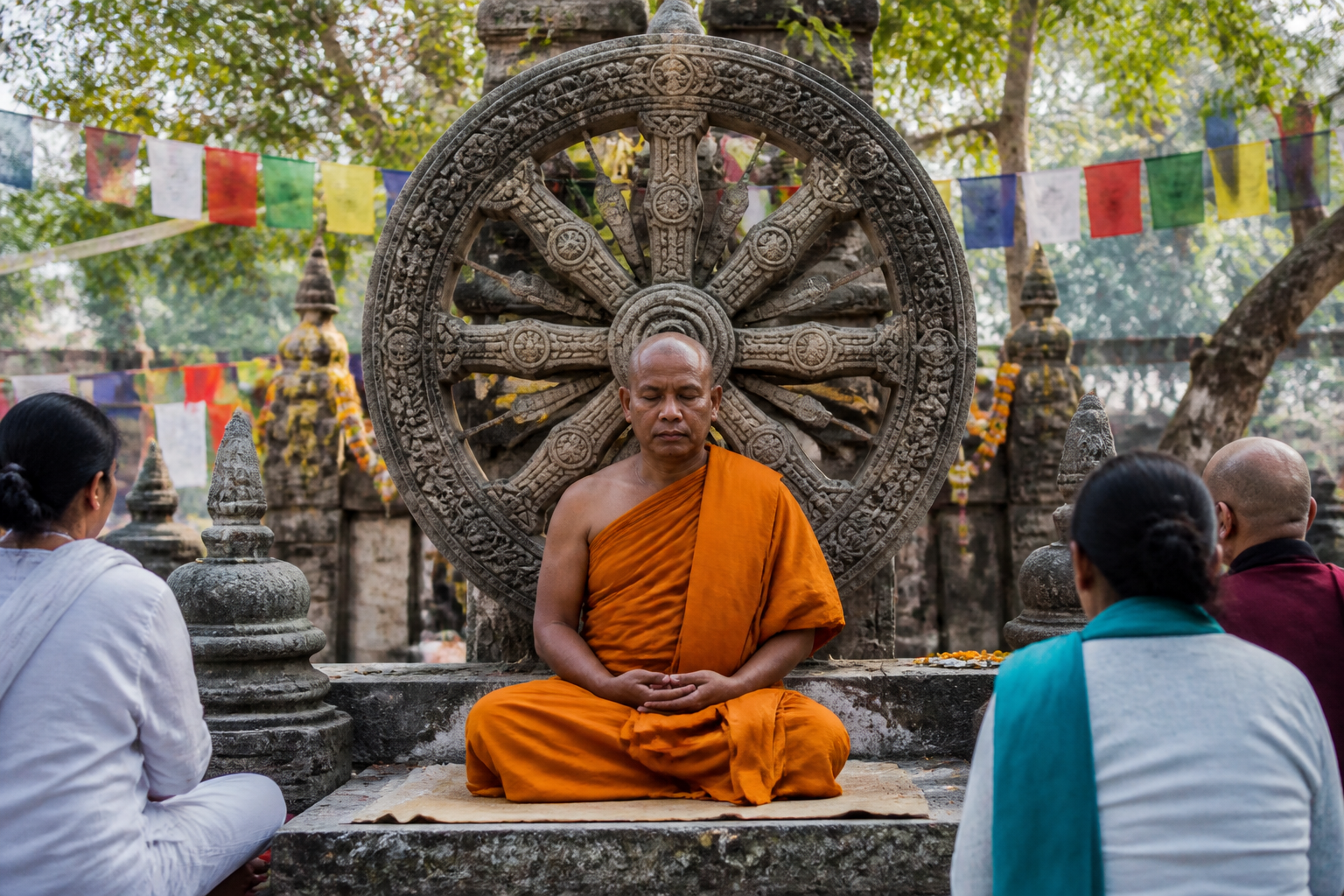 Roue du dharma : signification, origine et enseignements bouddhistes